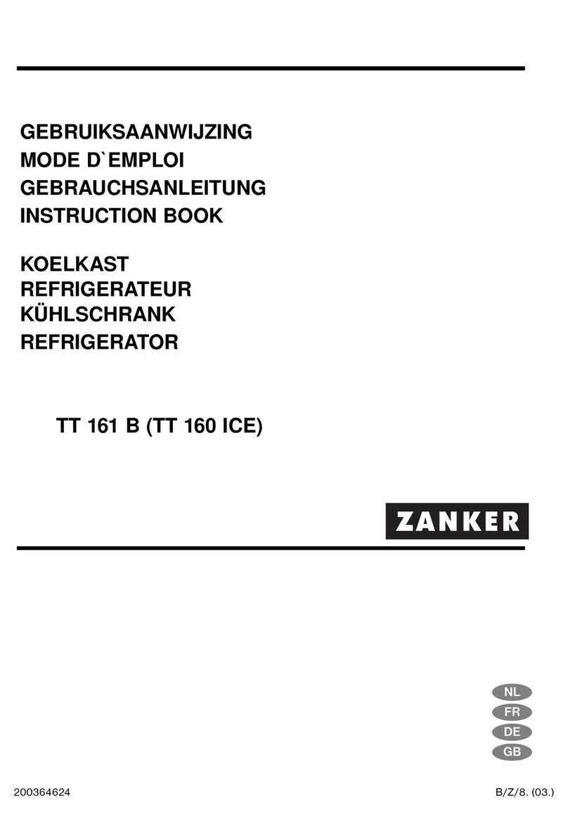 ZANKER TT 160 ICE Instruction book