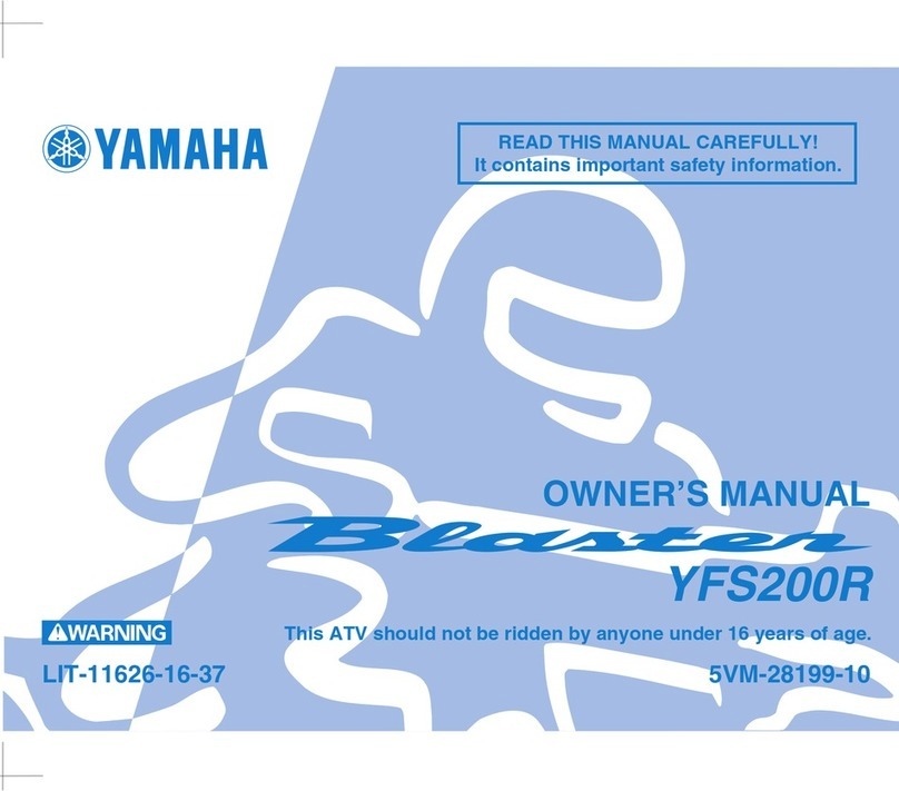 Yamaha BLASTER YFS200R User manual