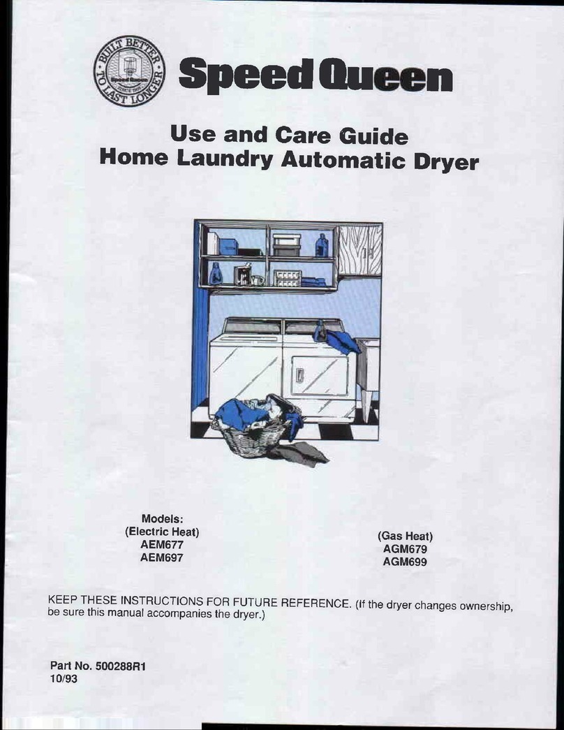 Speed Queen AEM677 User manual