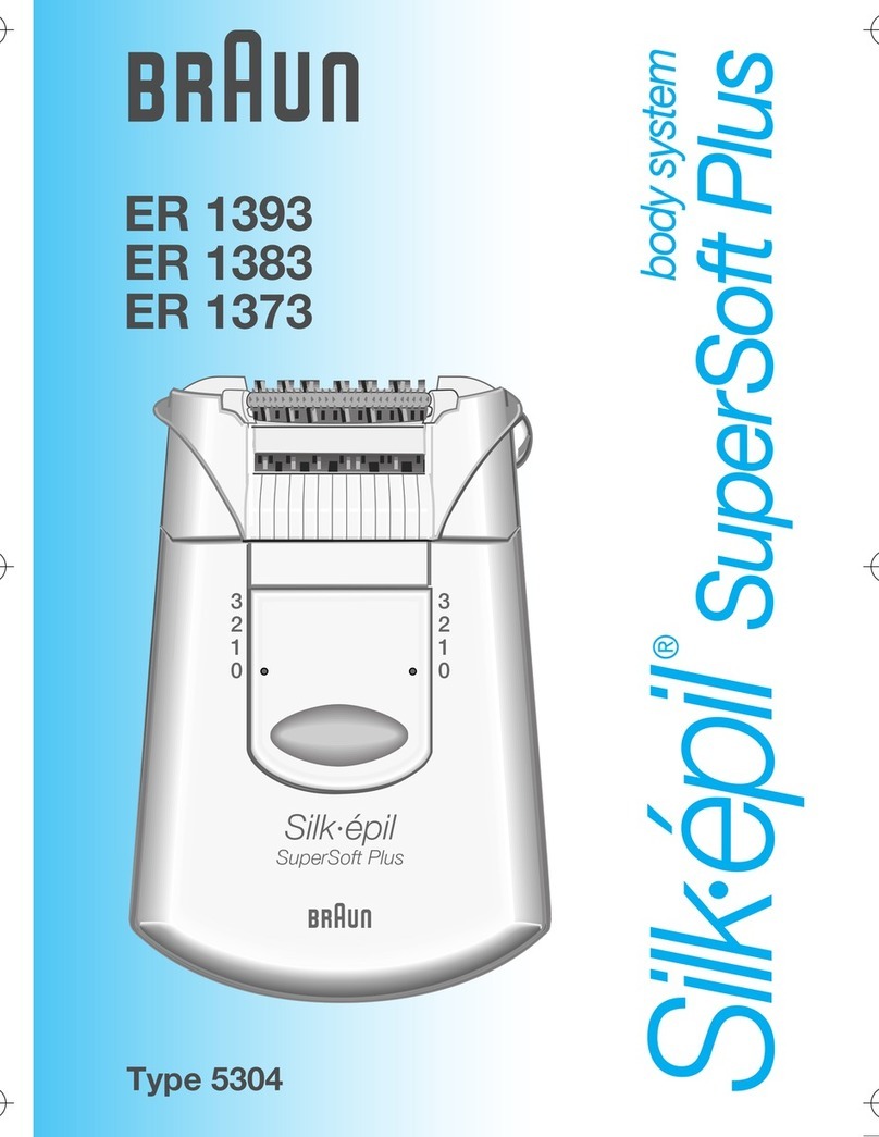 Braun Silk'epil SuperSoft Plus body system ER 1393 User manual
