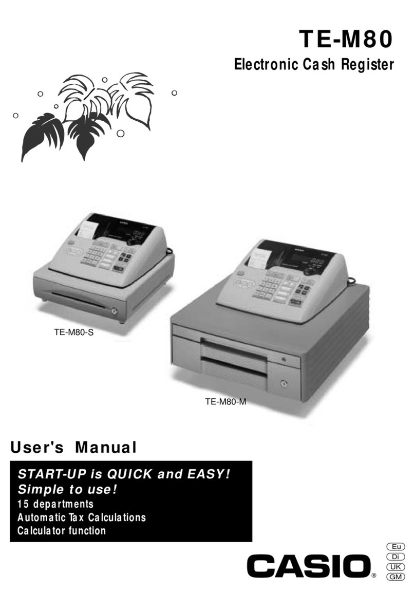 Casio TE-M80 user manual