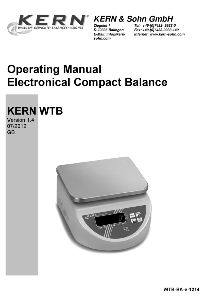 KERN WTB-BA-e-1214 operating manual