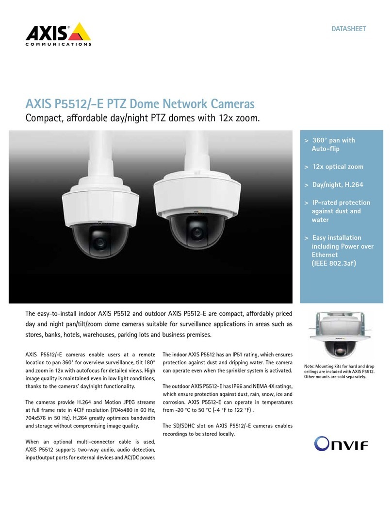 Axis P5512/-E PTZ User manual
