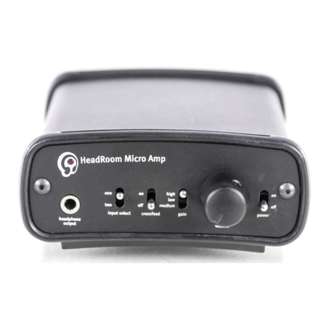HeadRoom The Portable Micro Amp User manual
