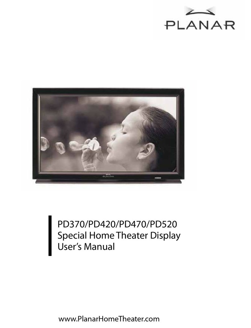 Planar PD370 User manual