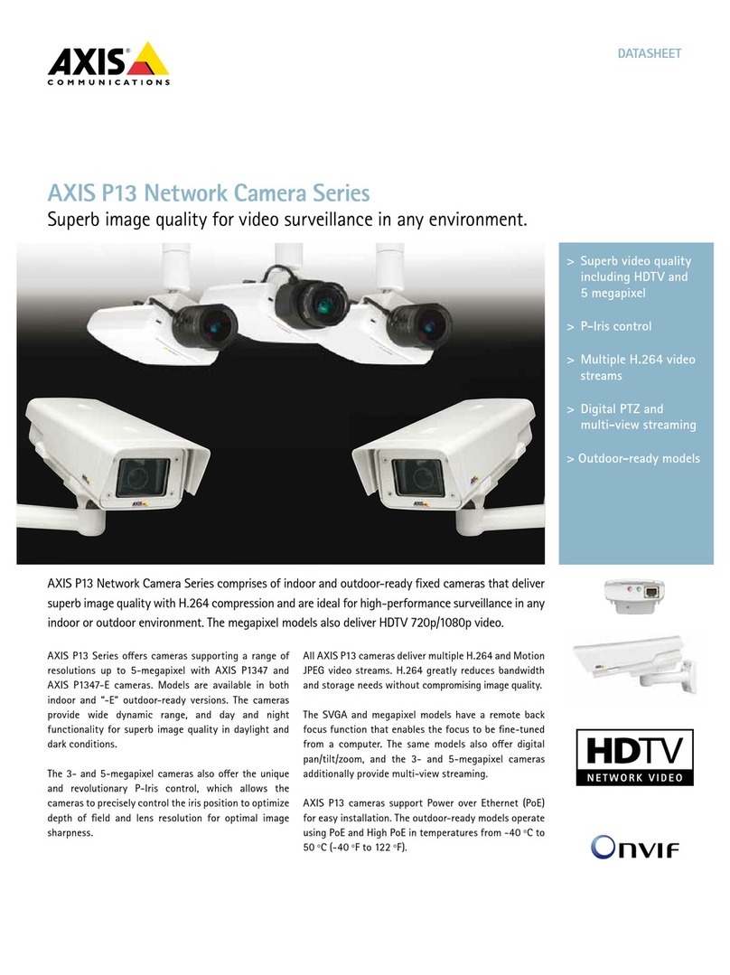 Axis P13 Series User manual
