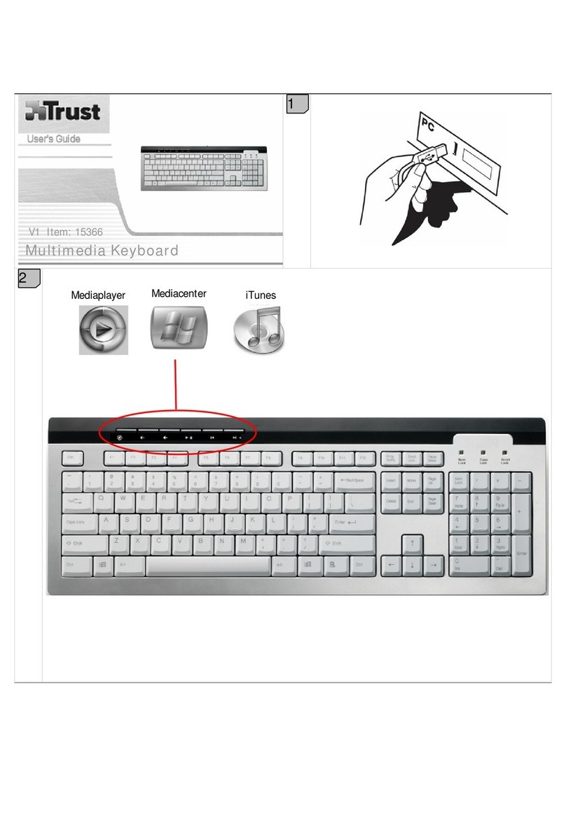 Trust Multimedia Keyboard User manual Trust Multimedia Keyboard User manual