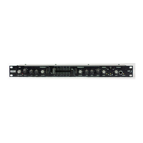 Rane MP 2 Operator's manual