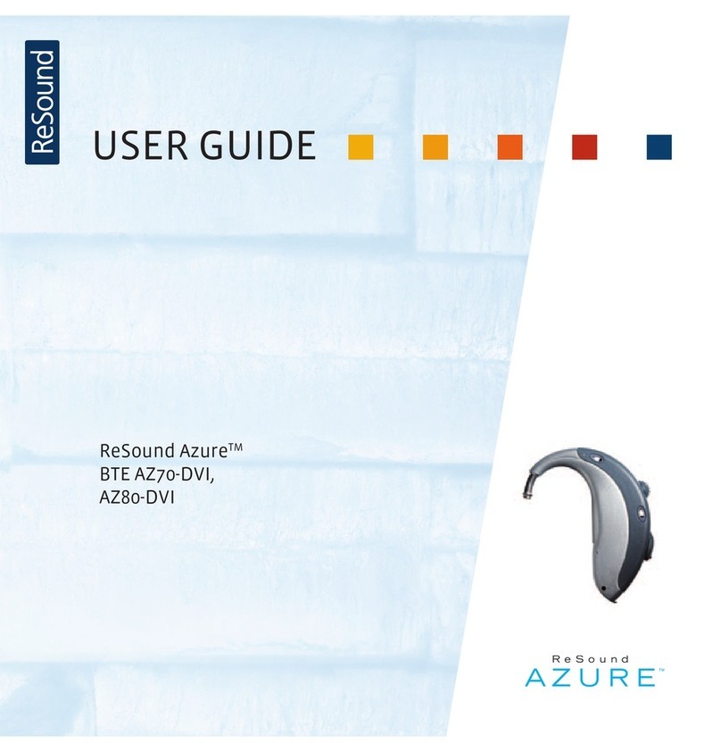 ReSound Azure BTE AZ70-DVI User manual ReSound Azure BTE AZ70-DVI User manual