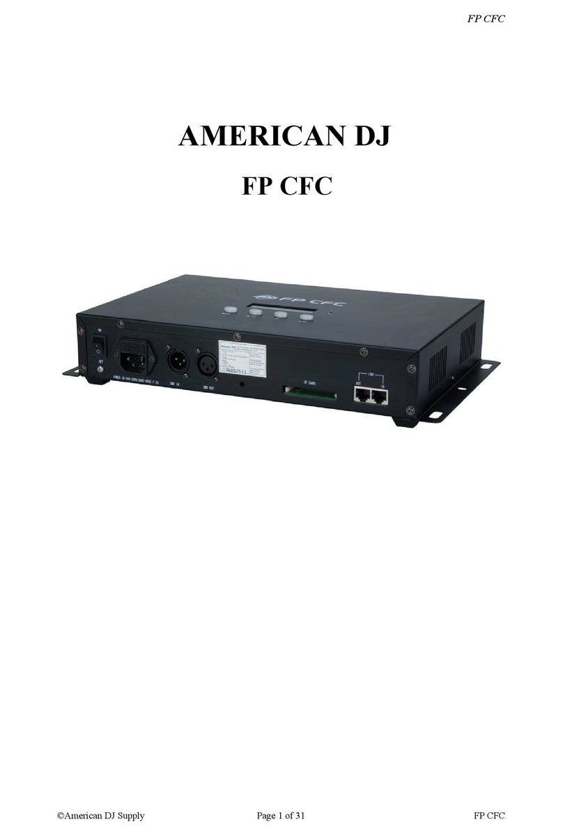 American DJ FP CFC User manual American DJ FP CFC User manual