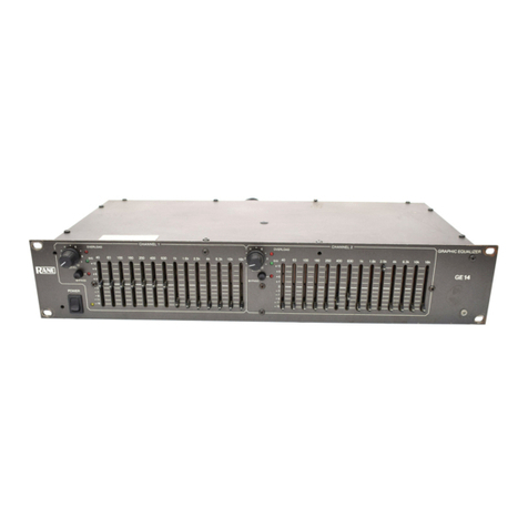 Rane GE 14 operating manual