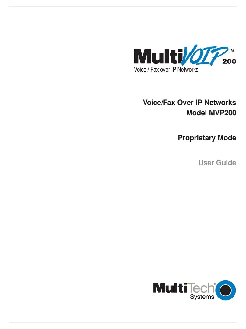 Multitech MultiVOIP MVP200 User manual