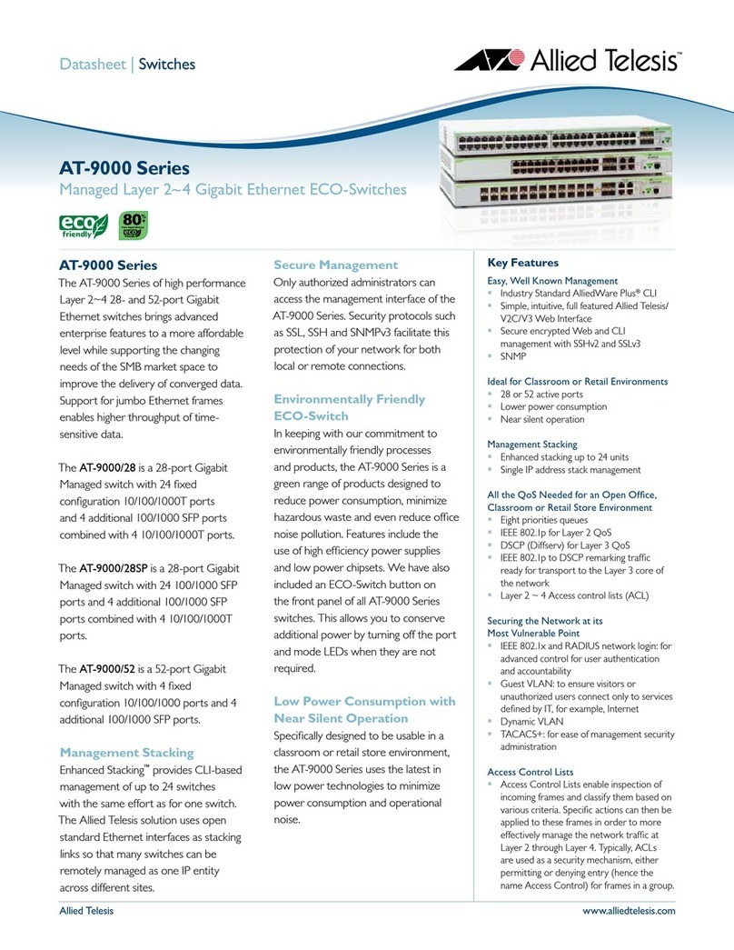Allied Telesis AT-9000 Series User manual