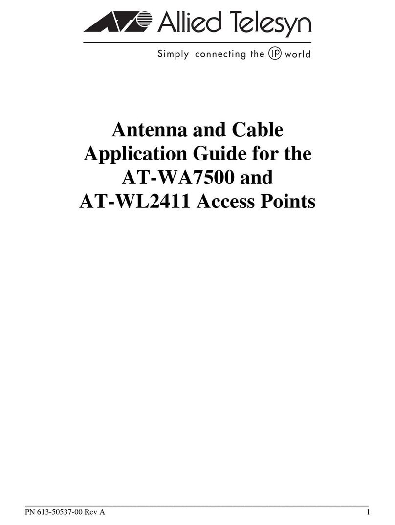 Allied Telesis AT-WA7500 User guide