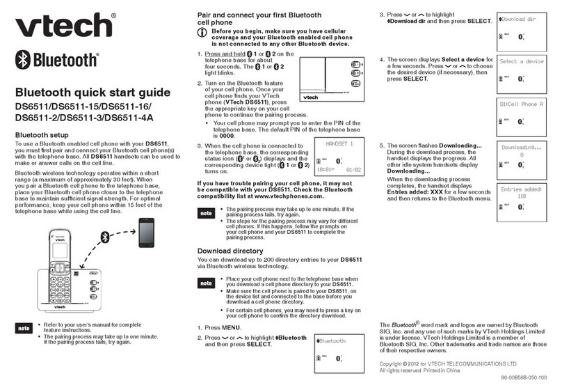 V-tech DS6511 User manual