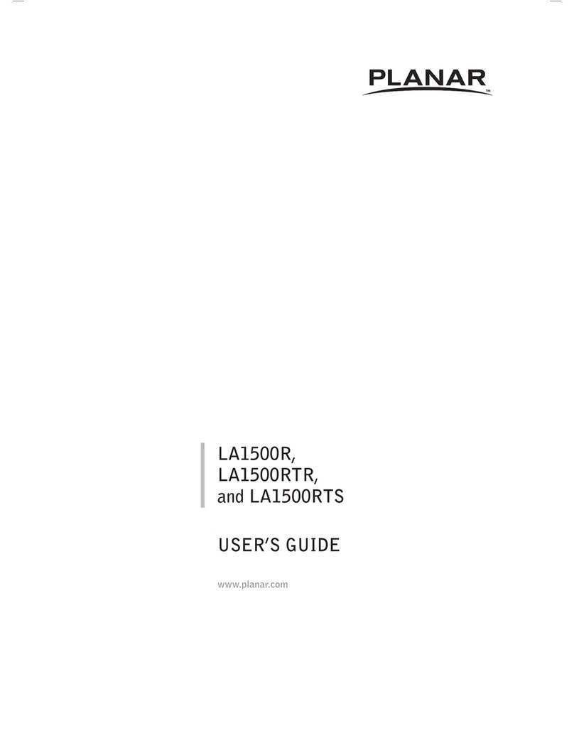 Planar LA1500R User manual Planar LA1500R User manual