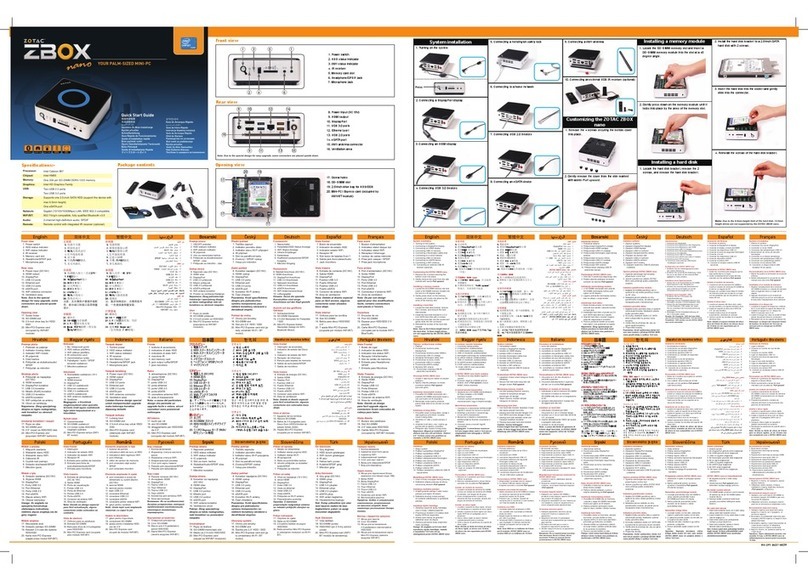 Zotac ZBOX NANO User manual