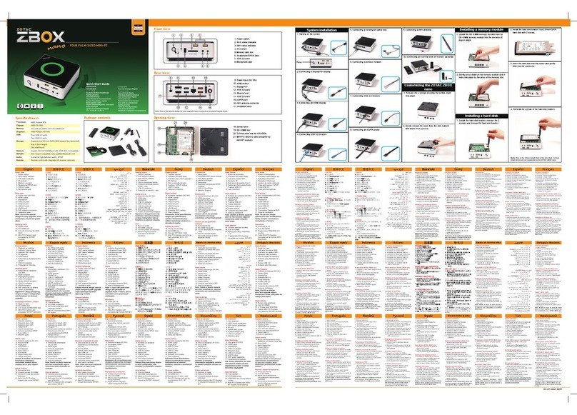 Zotac ZBOX NANO User manual