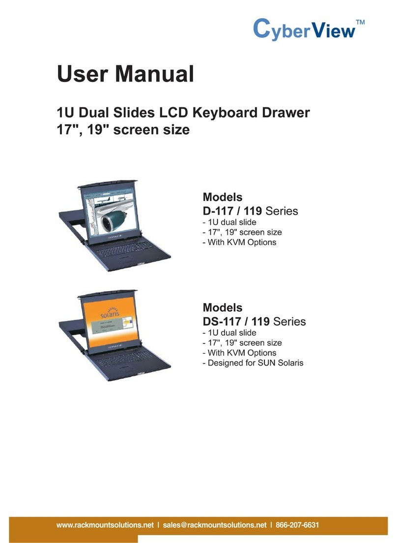 CyberView 1U D-117 Series User manual
