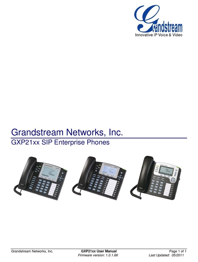 Grandstream Networks GXP21 Series user manual