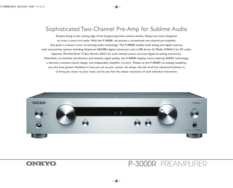 Onkyo P-3000R User manual