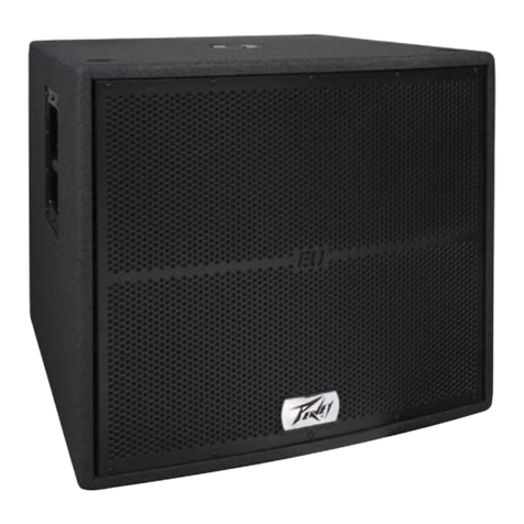 Peavey EU 218 Sub User manual