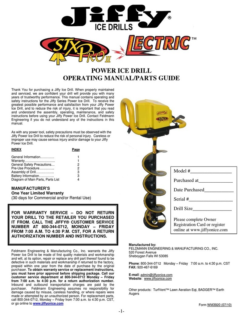 Jiffy LECTRIC STX PROII Operating manual/parts guide