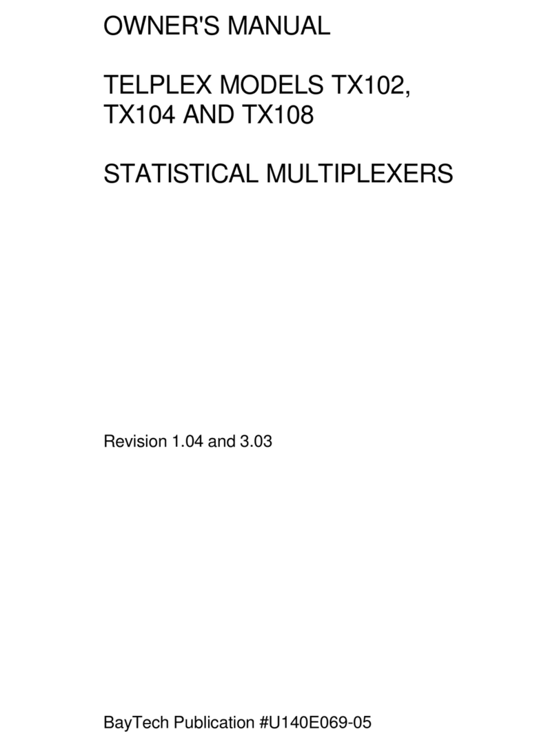 BayTech Telplex TX102 owner's manual