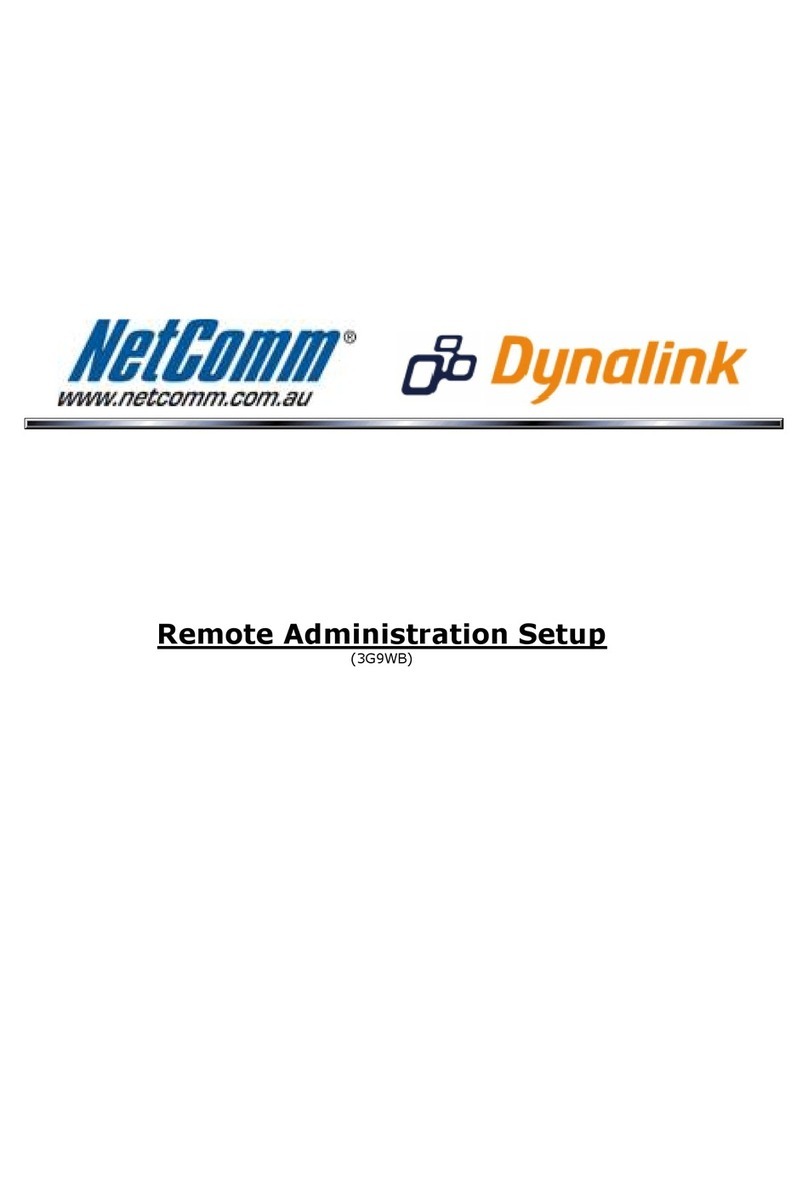 NetComm 3G9WB Administration setup