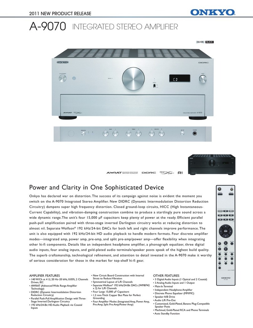 Onkyo A-9070 User manual