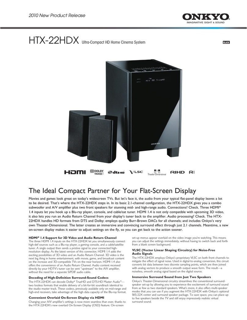 Onkyo HTX-22HDX User manual