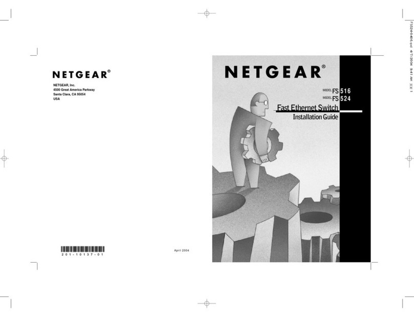 NETGEAR FS516 - Switch installation guide