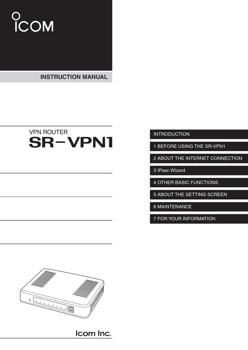 Icom SR-VPN1 User manual