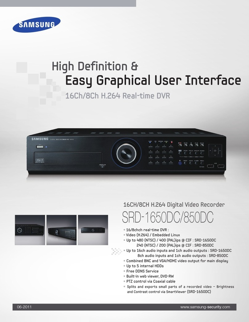 Samsung SRD-1650DC Specifications