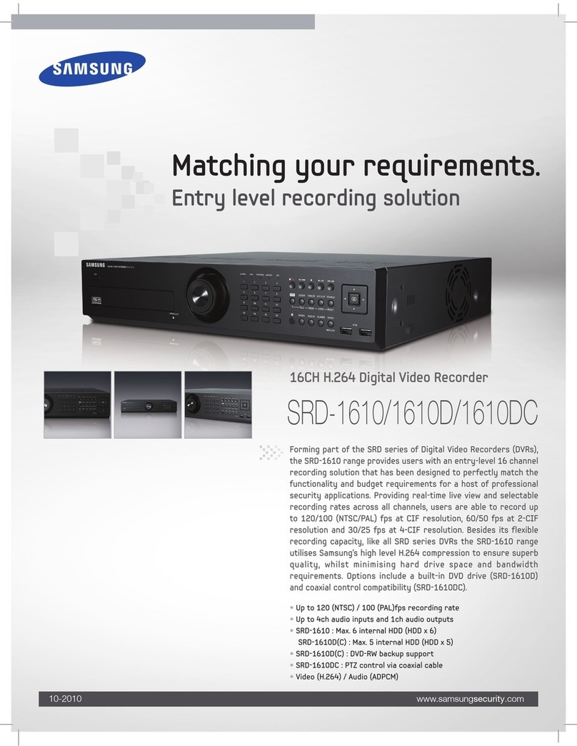 Samsung SRD-1610 User manual