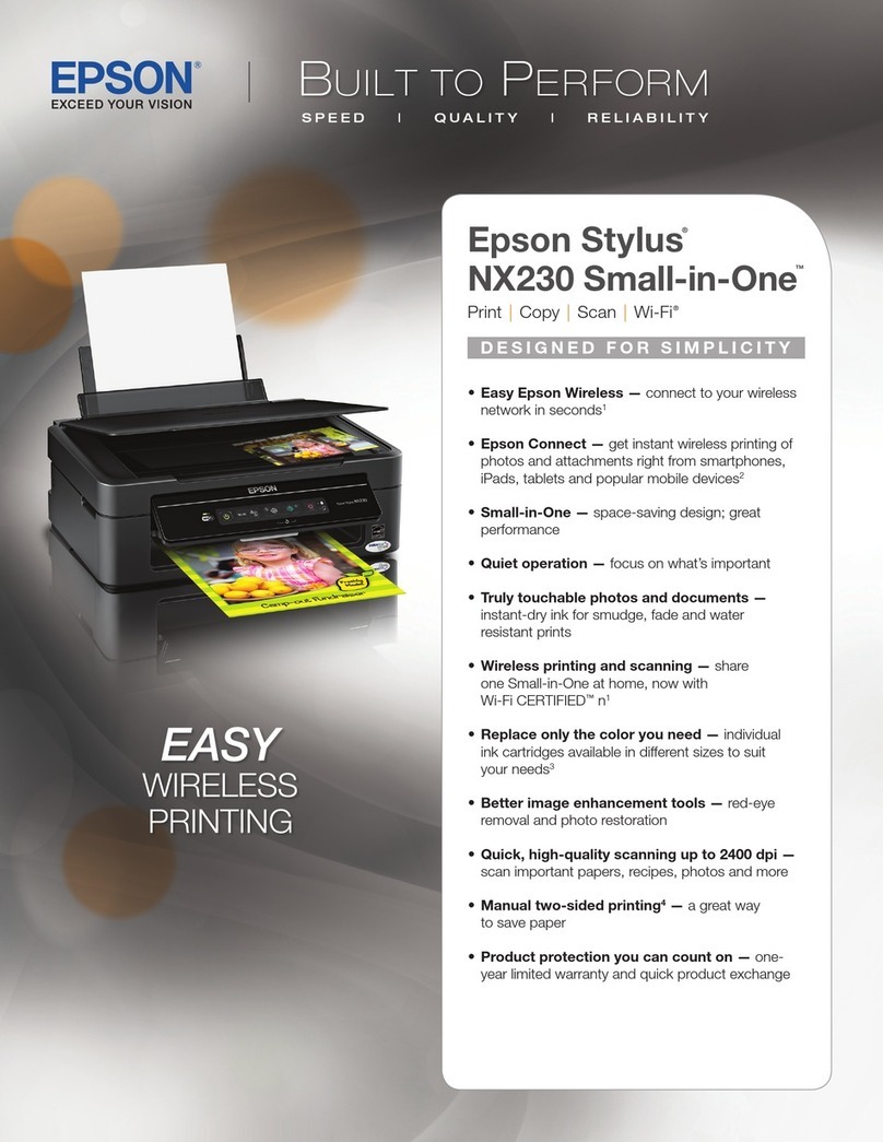 Epson Stylus NX230 Installation guide