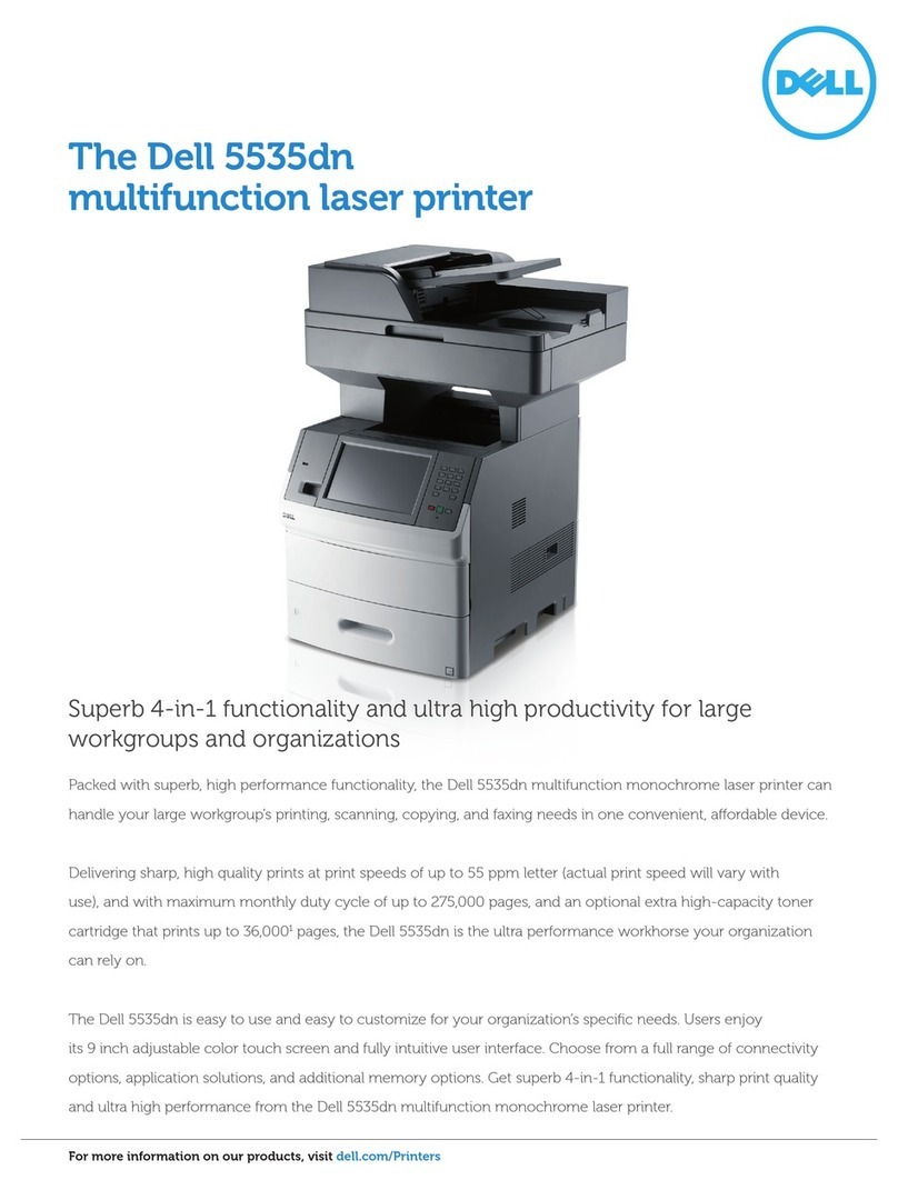 Dell Multifunction Laser Printer 5535dn User manual Dell Multifunction Laser Printer 5535dn User manual