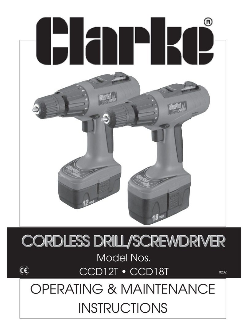 Clarke CCD12T Installation and operation manual