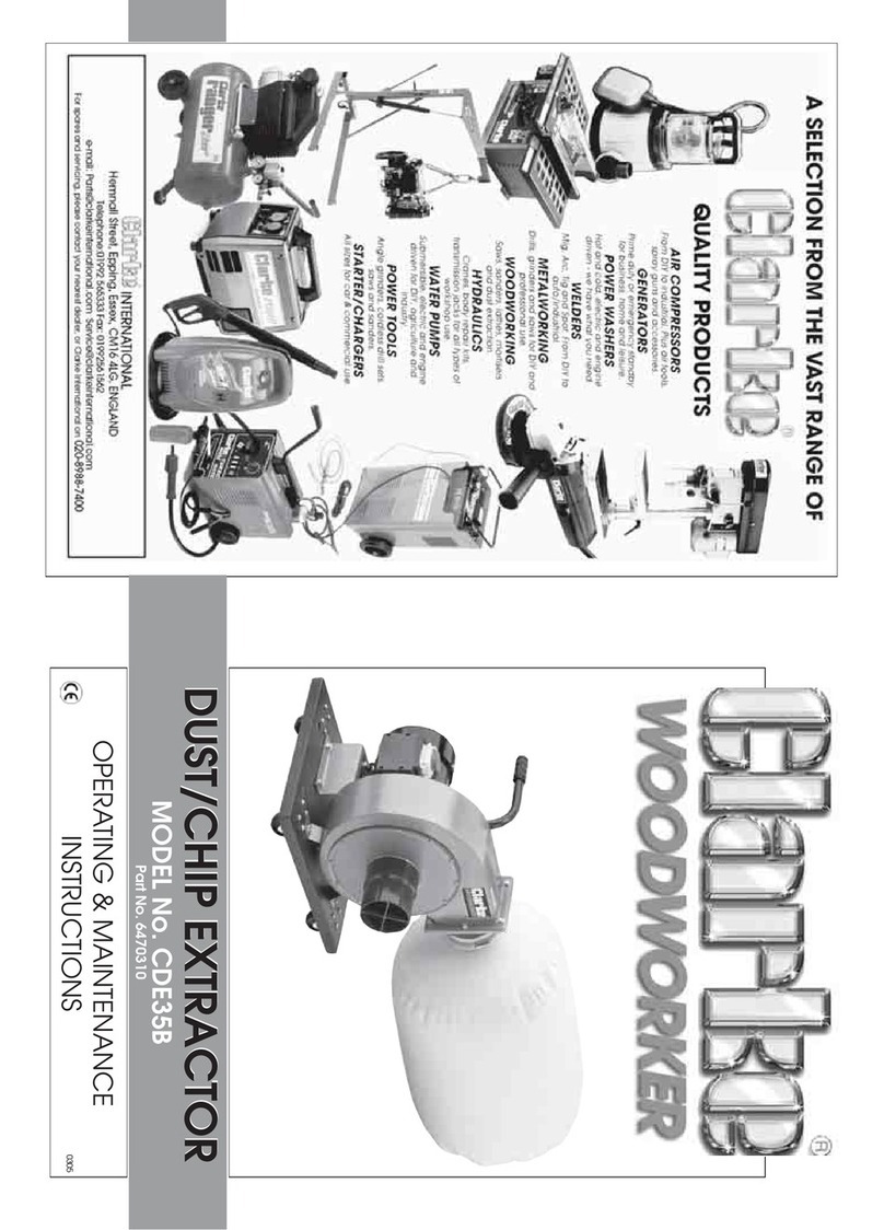 Clarke CDE35B 6470310 Installation and operation manual Clarke CDE35B 6470310 Installation and operation manual