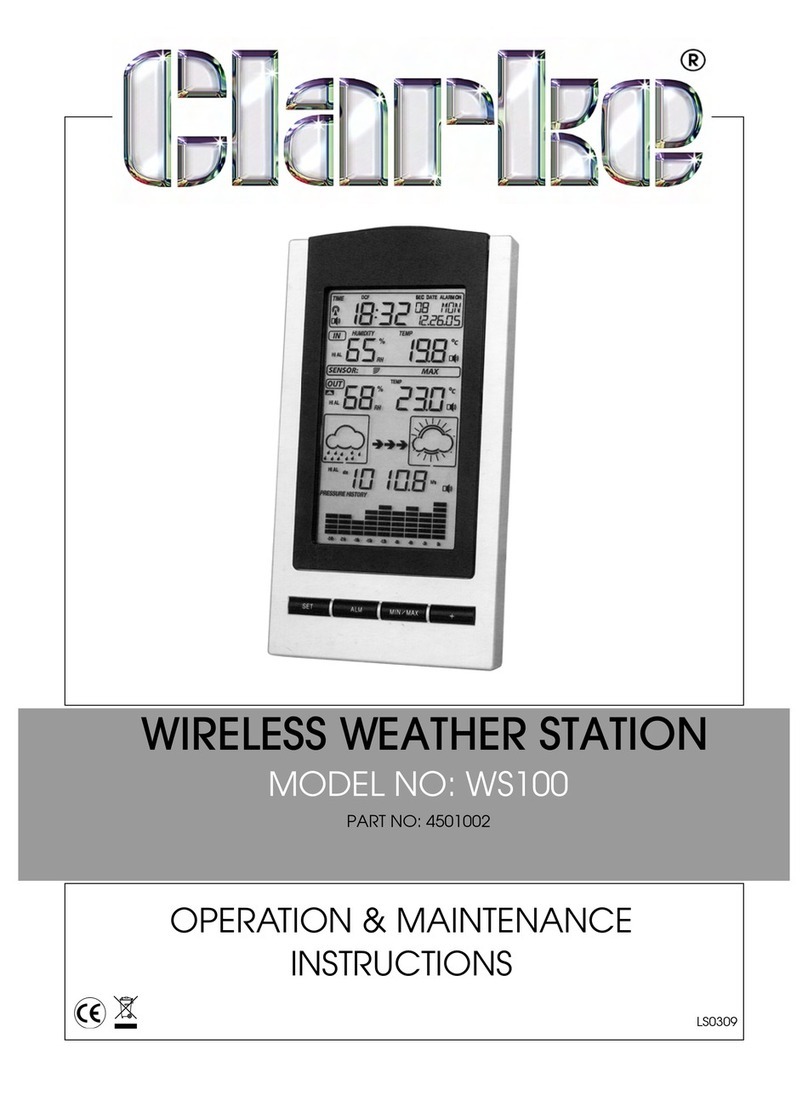 Clarke WS100 Operation & maintenance instructions