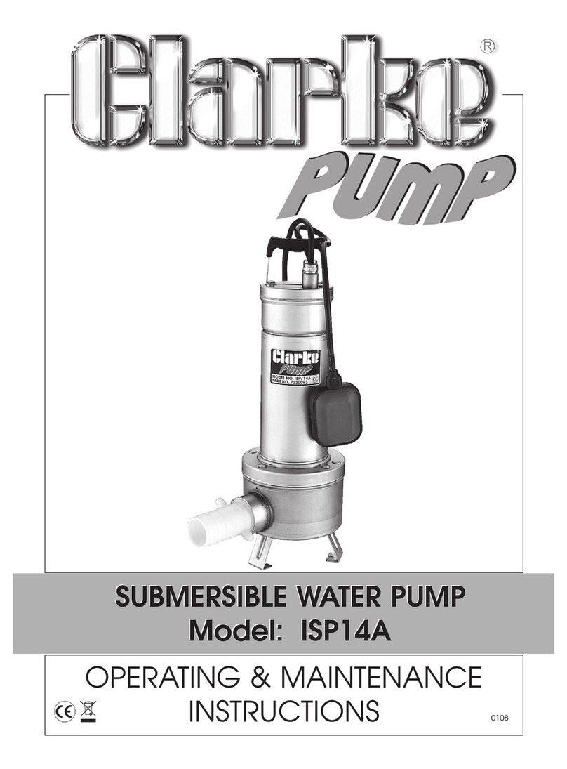 Clarke ISP14A Installation and operation manual
