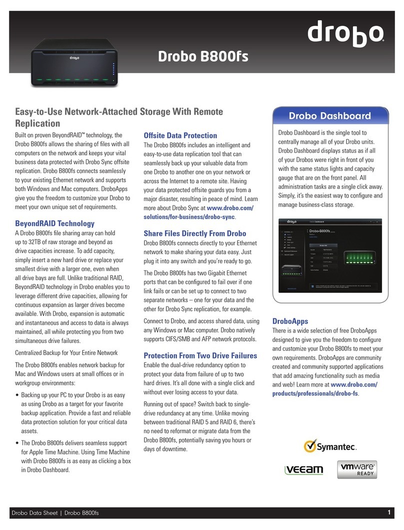 Drobo B800FS User manual