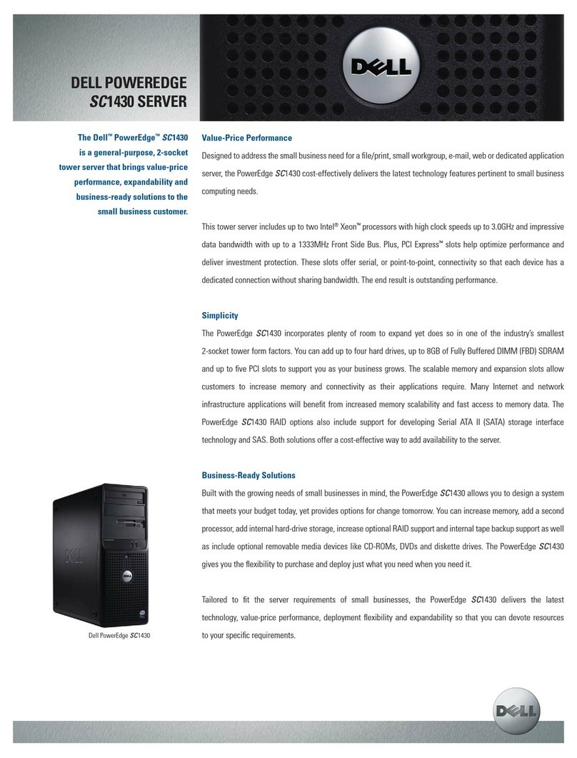 Dell POWEREDGE SC1430 User manual Dell POWEREDGE SC1430 User manual