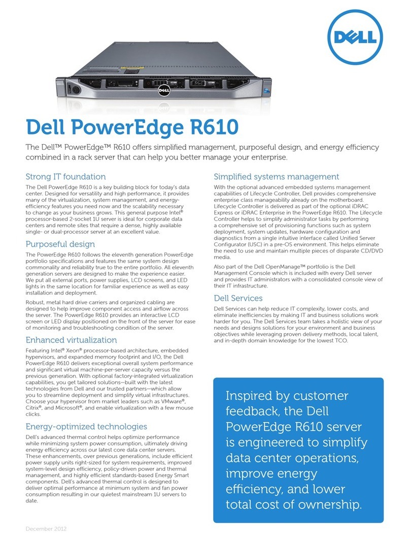 Dell PowerEdge R610 User manual Dell PowerEdge R610 User manual