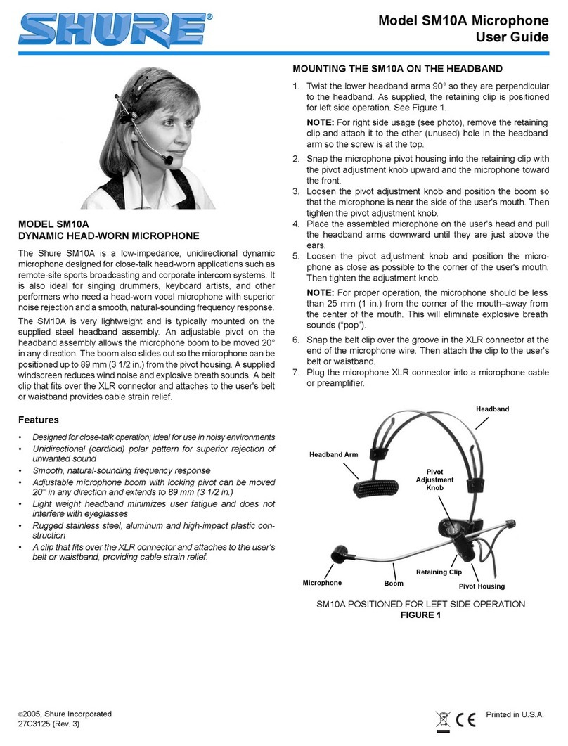Shure SM10A User manual