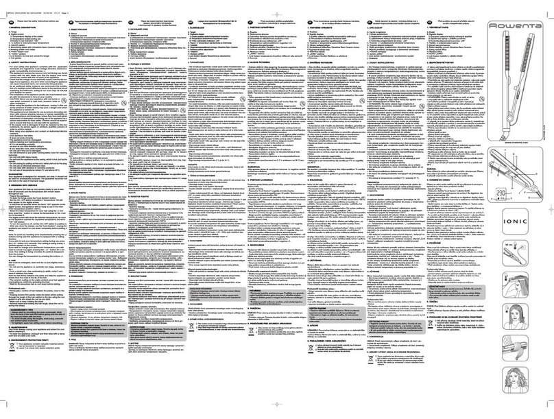 Rowenta CF7610 instructions