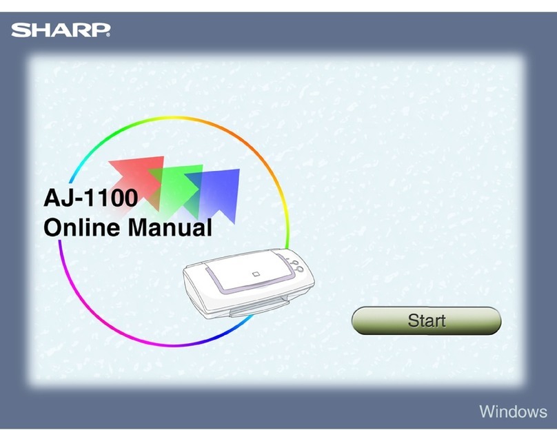 Sharp AJ-1100 Setup guide