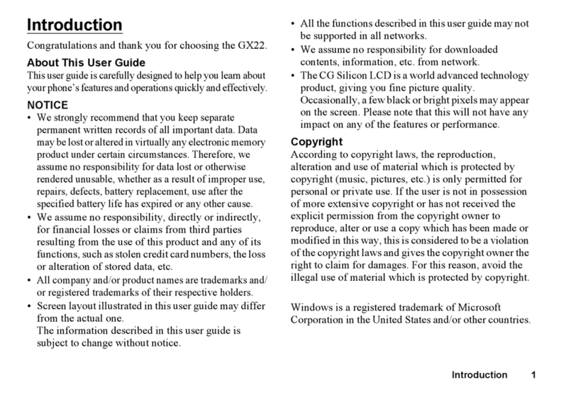 Sharp GX22 User manual