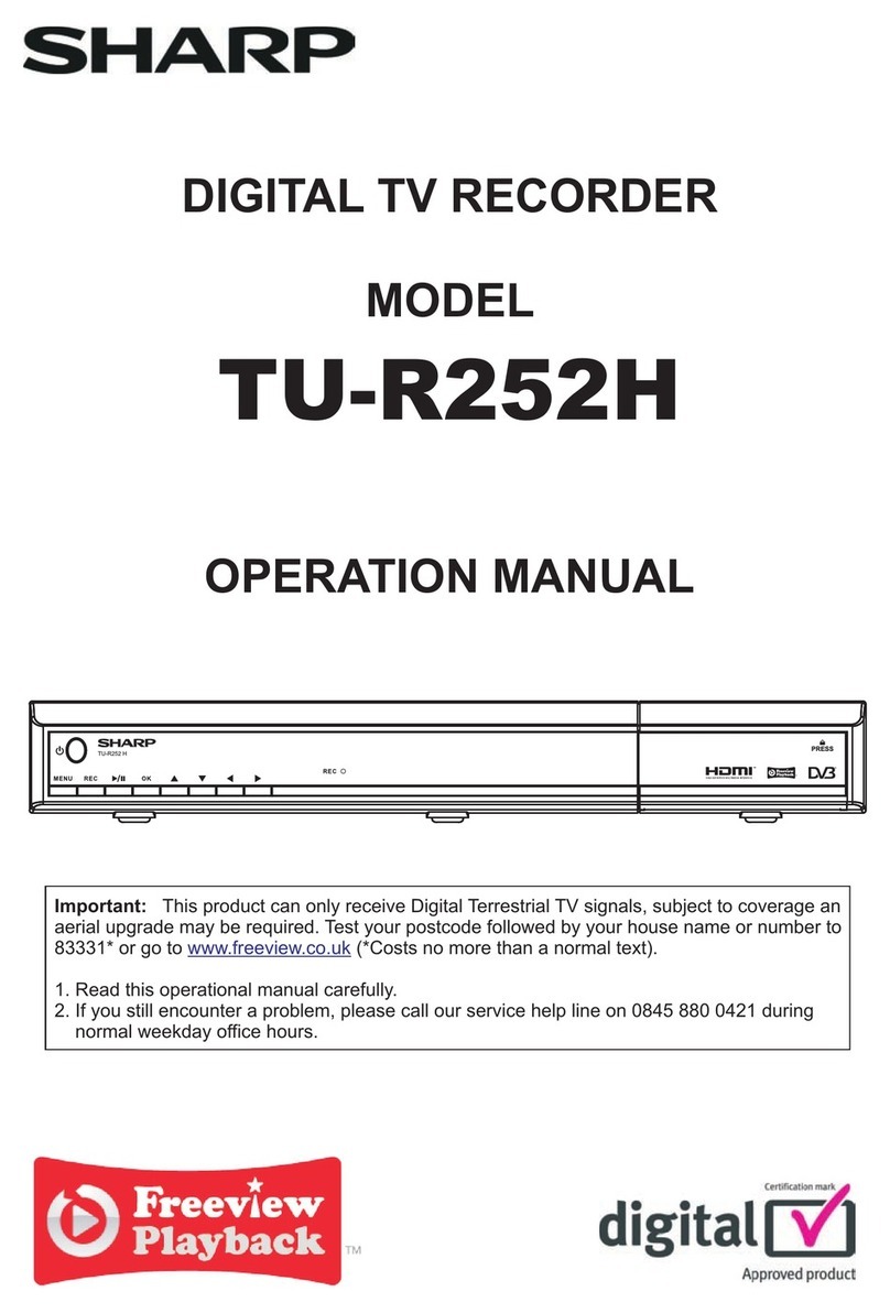 Sharp TU-R252H Operation manual