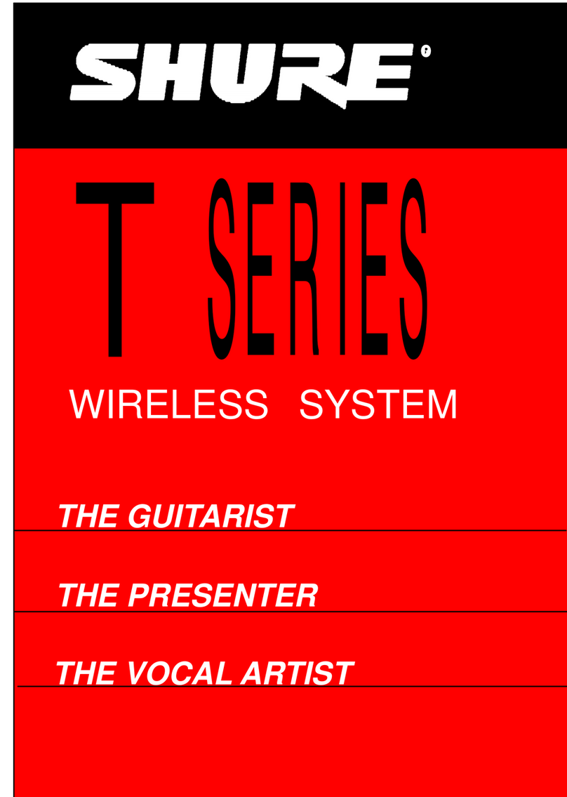 Shure T series User manual